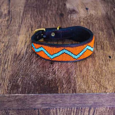 KASA African beaded dog collar