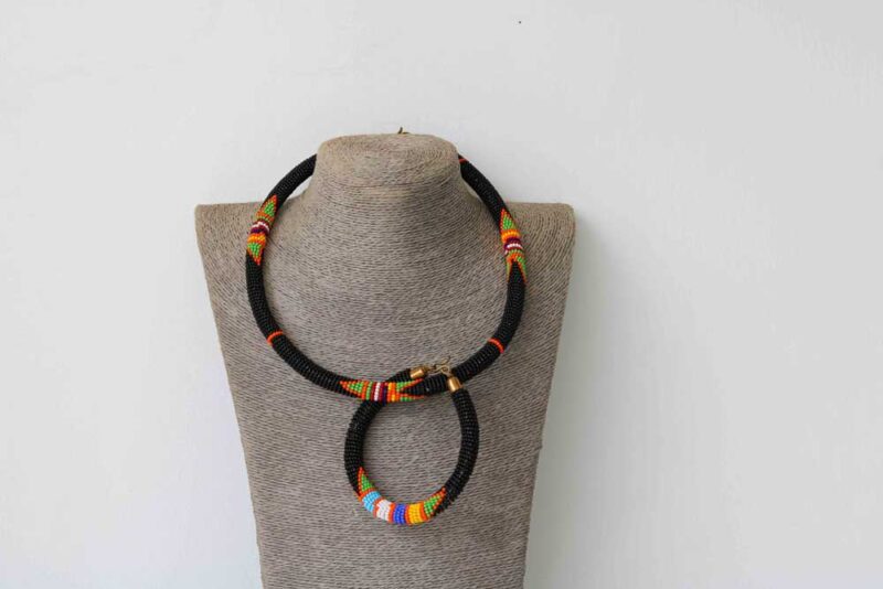 TOTO African Beaded necklace with matching bracelet is a perfect gift for your loved ones.