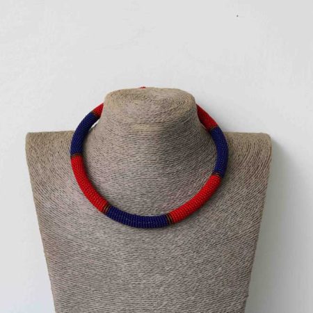 CHUI: African Beaded necklace, Zulu Tribal Necklace is a perfect