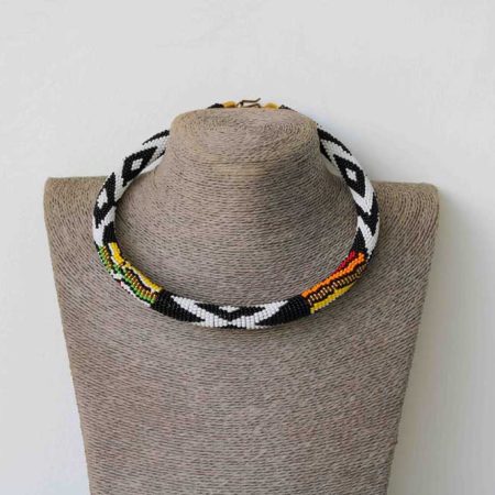 NIKA African Beaded necklace, Zulu Tribal Necklace is a perfect gift to your loved ones.