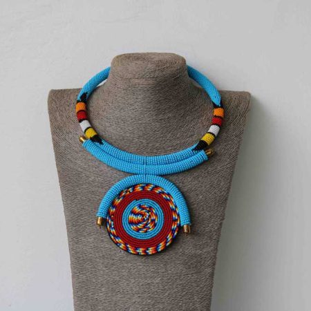 MAUA Maasai Pendant Necklace, African Beaded Necklace is a perfect gift to your loved one.