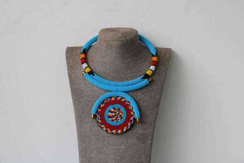 MAUA Maasai Pendant Necklace, African Beaded Necklace is a perfect gift to your loved one.