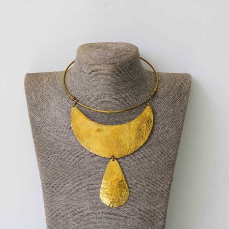 KAMENE African Brass necklace serves as a multipurpose necklace and compliments any outfit.