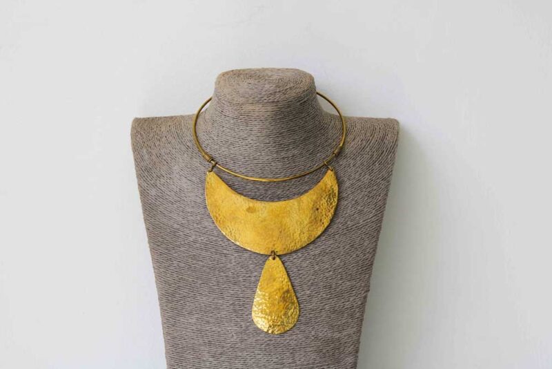 KAMENE African Brass necklace serves as a multipurpose necklace and compliments any outfit.