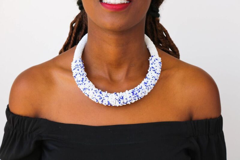 TAIYARI African beaded necklace