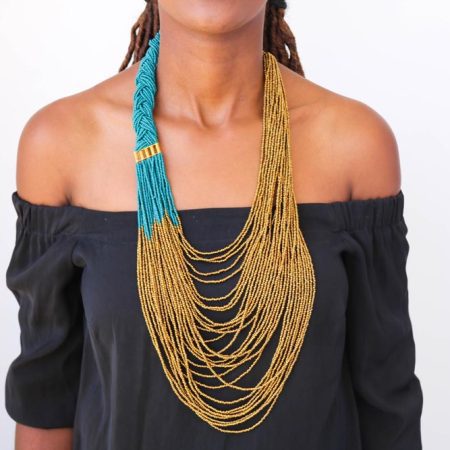 KAI African beaded necklace to be worn in all occasions.