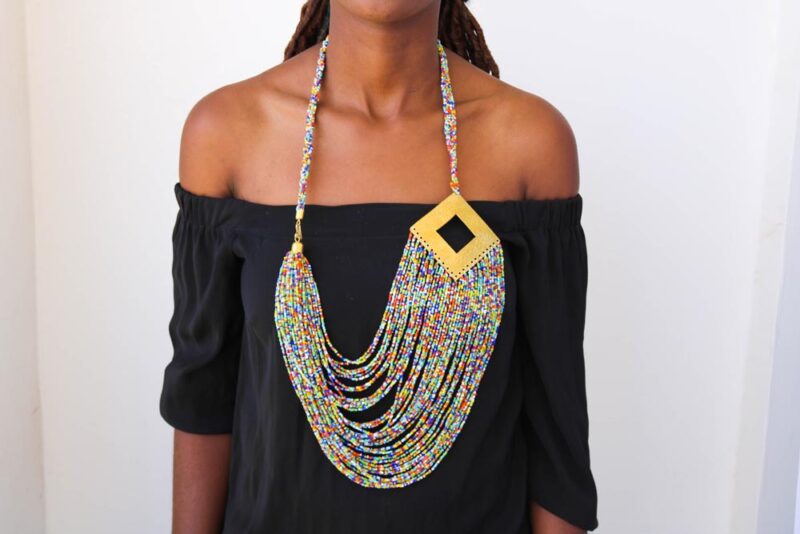 KAJIADO African beaded necklace to be worn in all occasions.