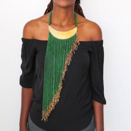 MOIPEI beaded fringe necklace to be worn in all occasions.