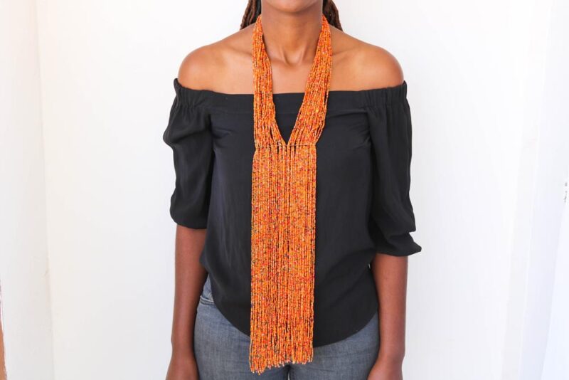 AMBA African fringe necklace can be worn in all occasions.
