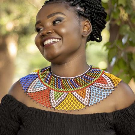 ABABA African Beaded wedding necklace to be worn in all occasions.