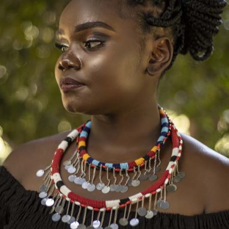 AFIA African Maasai wedding necklace to be worn in all occasions