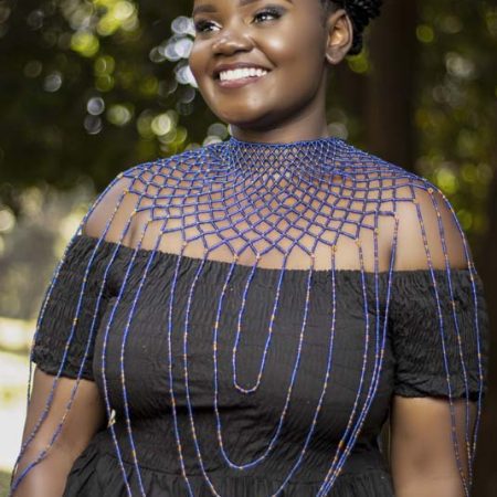 APIYO African beaded shawl necklace to be worn in all occasions.