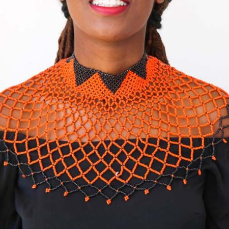 SHELA Beaded shawl necklace