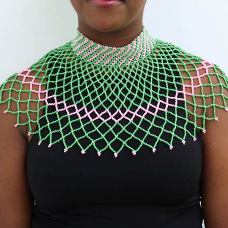 ADIN African Beaded cape necklace