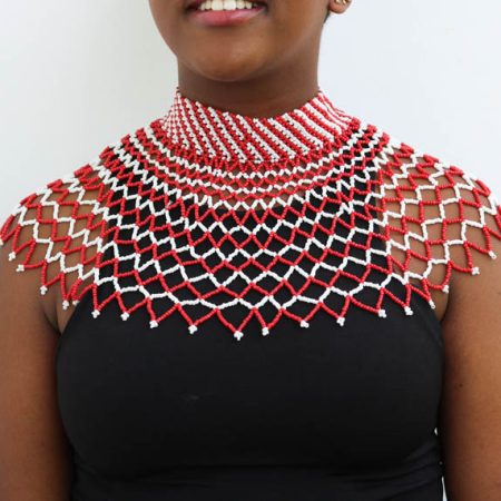 AYO African Beaded shawl necklace