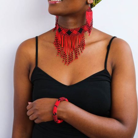 AFIFA African Beaded jewelry set