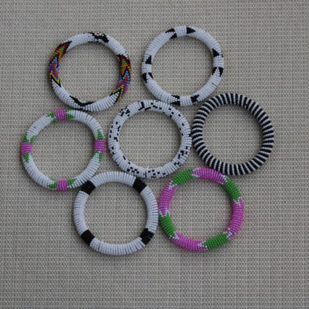 AWENA African Beaded Zulu Bracelets